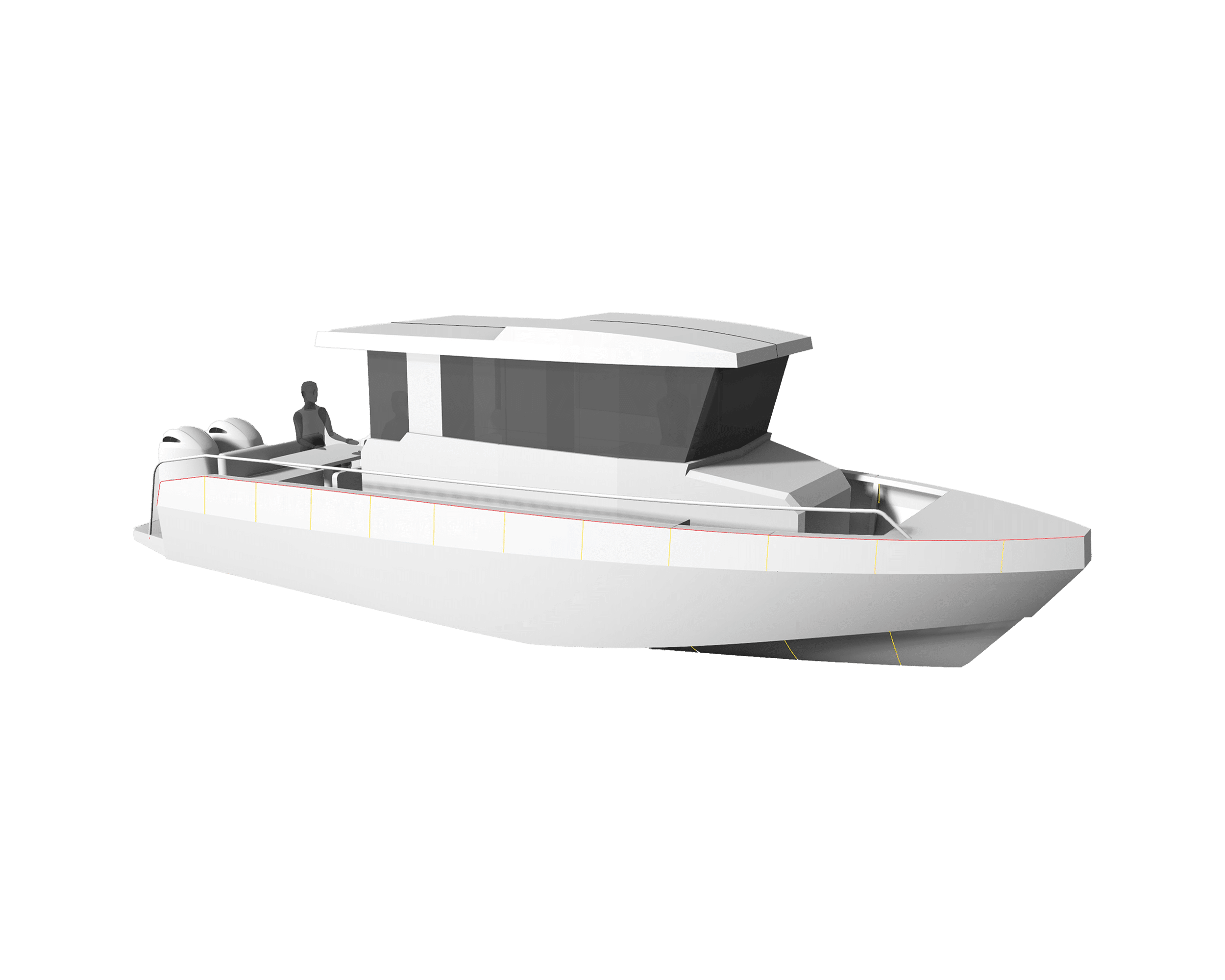 Dervinis 890 WEEKENDER unsinkbares Aluminium-Sportboot
