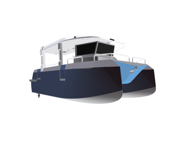 bateau catamaran en aluminium