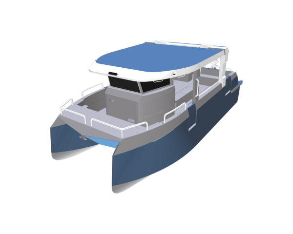 bateau catamaran en aluminium