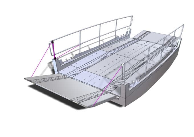 BAC À CÂBLE - TRANSPORT VOITURE ET PASSAGERS