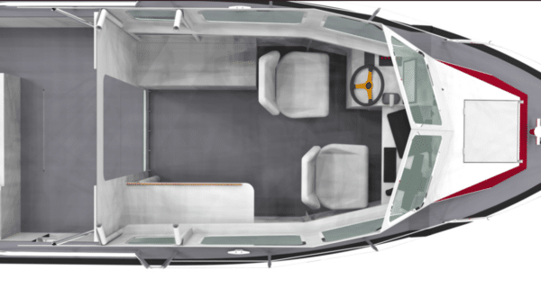 Bateau scientifique en aluminium bathymétrie