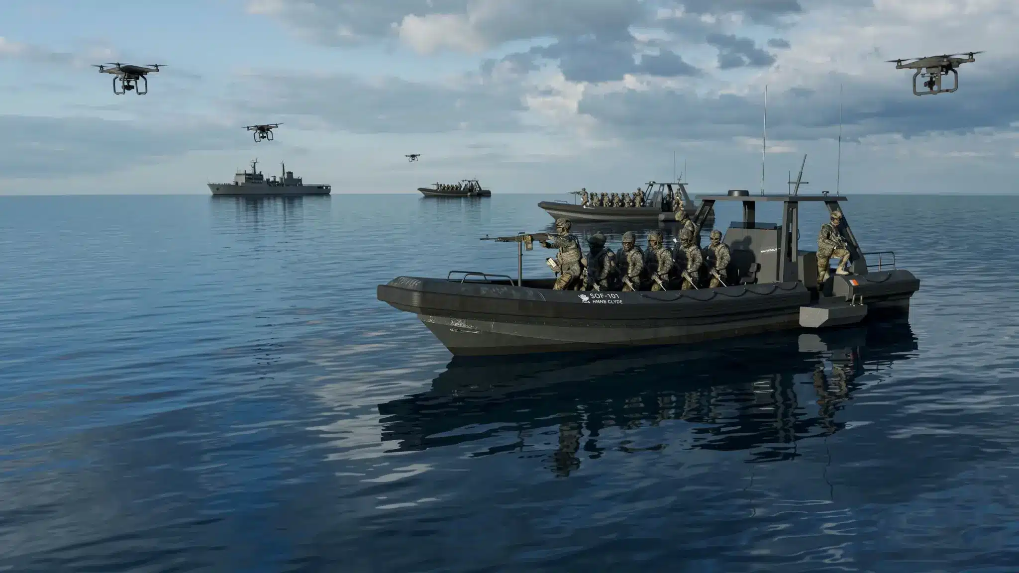 bateau aluminium defense